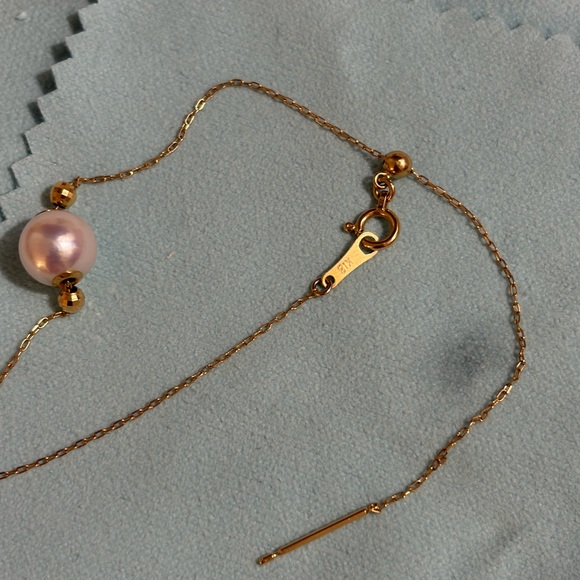 8mm Akoya Tennyo/Fairy Pearl 18K Gold Bracelet - Picture 6 of 6